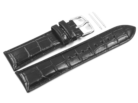 Bracelet montre Casio cuir noir p. EFR-547L-1, EFR-547L