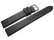 Bracelet montre - cuir lisse de veau - noir - XXL - 8-20mm