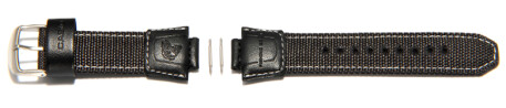 Bracelet de montre Casio p.AMW-700B,AMW-700,textile/cuir,noir