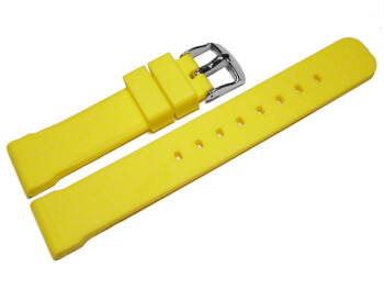 Bracelet de montre - silicone - extrafort - jaune