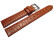 Bracelet montre cuir de veau modèle Safari marron 12mm 14mm 16mm 18mm 20mm 22mm