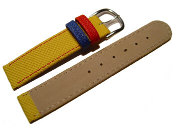 Bracelet imperméable -aussi pour enfants- jaune - 12, 14, 16 mm